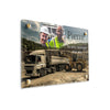 Plaque funéraire camion-chantier 26 Plaquedeces.fr